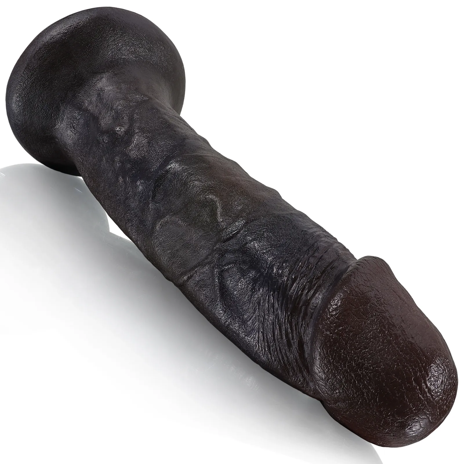 Großer Schwarzer Silikon Dildo Anal Einführen 25.4cm