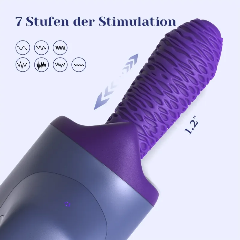 Tragbare Teleskopische Vibrations- und Heizungs-Sexmaschine