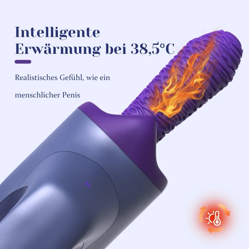 Tragbare Teleskopische Vibrations- und Heizungs-Sexmaschine