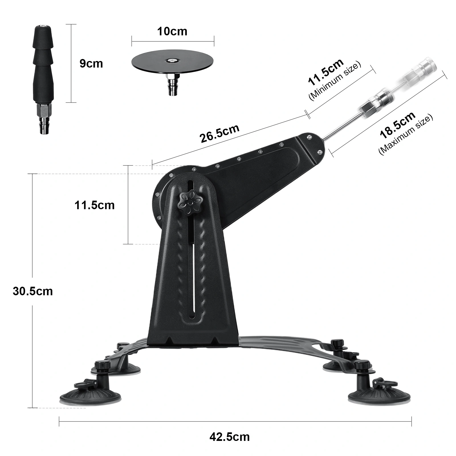 Hochwertige Fickmaschine verstellbarer Geschwindigkeit & Vac-U-Lock Kompatibilität