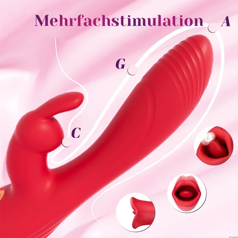 3 In 1 Kaninchen Vibrator Mit 10 Vibrations