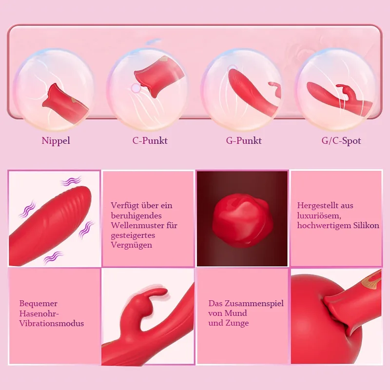 3 In 1 Kaninchen Vibrator Mit 10 Vibrations
