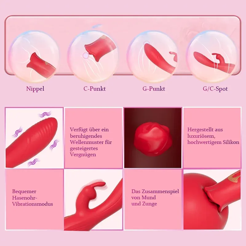 3 In 1 Kaninchen Vibrator Mit 10 Vibrations