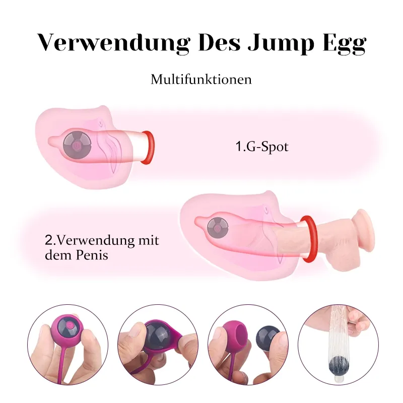 9 Vibrationsmodi Drahtlose Fernbedienung Liebeskugeln
