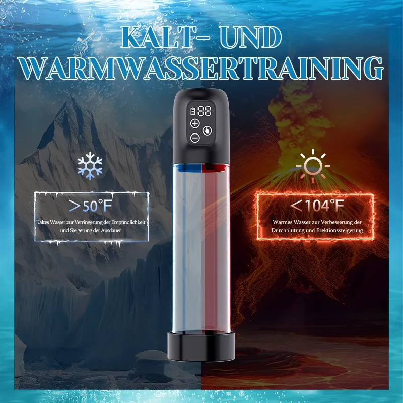 Penispumpe Zur Vergrößerung Mit Doppelhülle Und Messzylinder