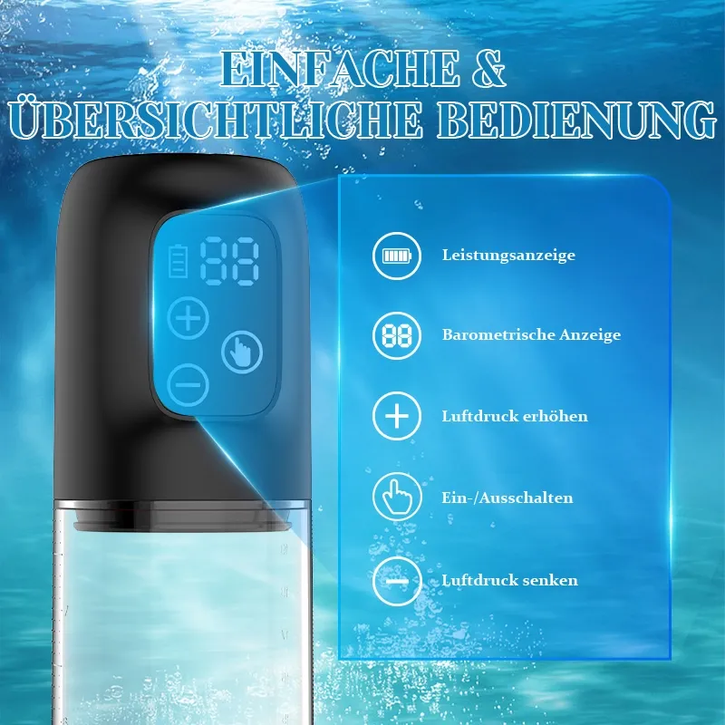 Penispumpe Zur Vergrößerung Mit Doppelhülle Und Messzylinder