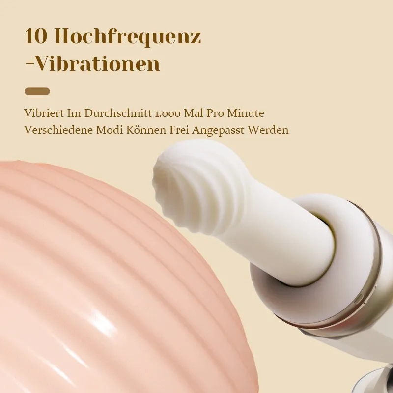 Premium Sexmaschine mit 10 Vibrations- und 7 Stoßmodi sowie Heizfunktion
