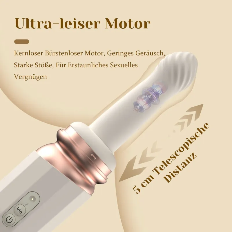 Premium Sexmaschine mit 10 Vibrations- und 7 Stoßmodi sowie Heizfunktion