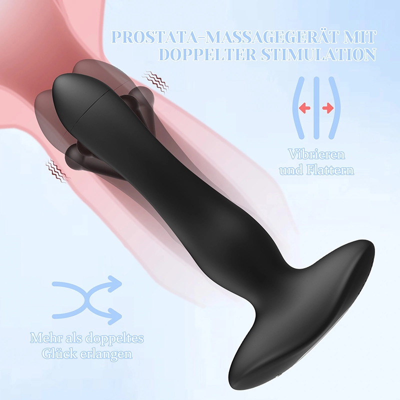 Prostata Vibrator 10 flatternder vibrierender Analplug mit Fernbedienung