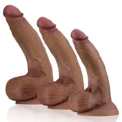 Dicker Realistische Brown Saugnapf Dildo 24.5cm
