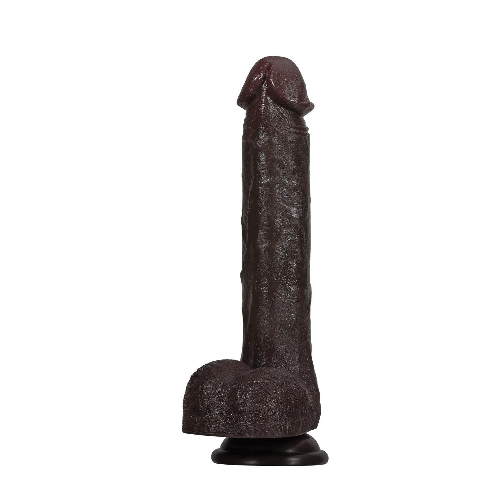 Realistic Schwarzer Long Anal Dildo Mit Vibration 28.7cm