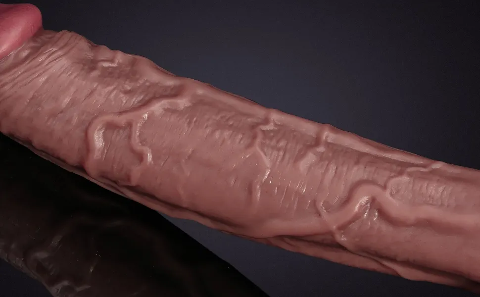 Realistische Lange Silikon Dildos mit Saugnapf 28.9cm