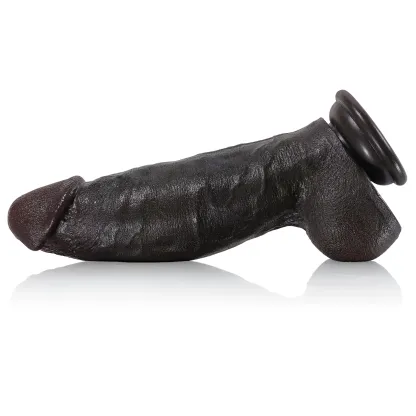 Realistischer Schwarzer Reiten Dildo 16.5 cm