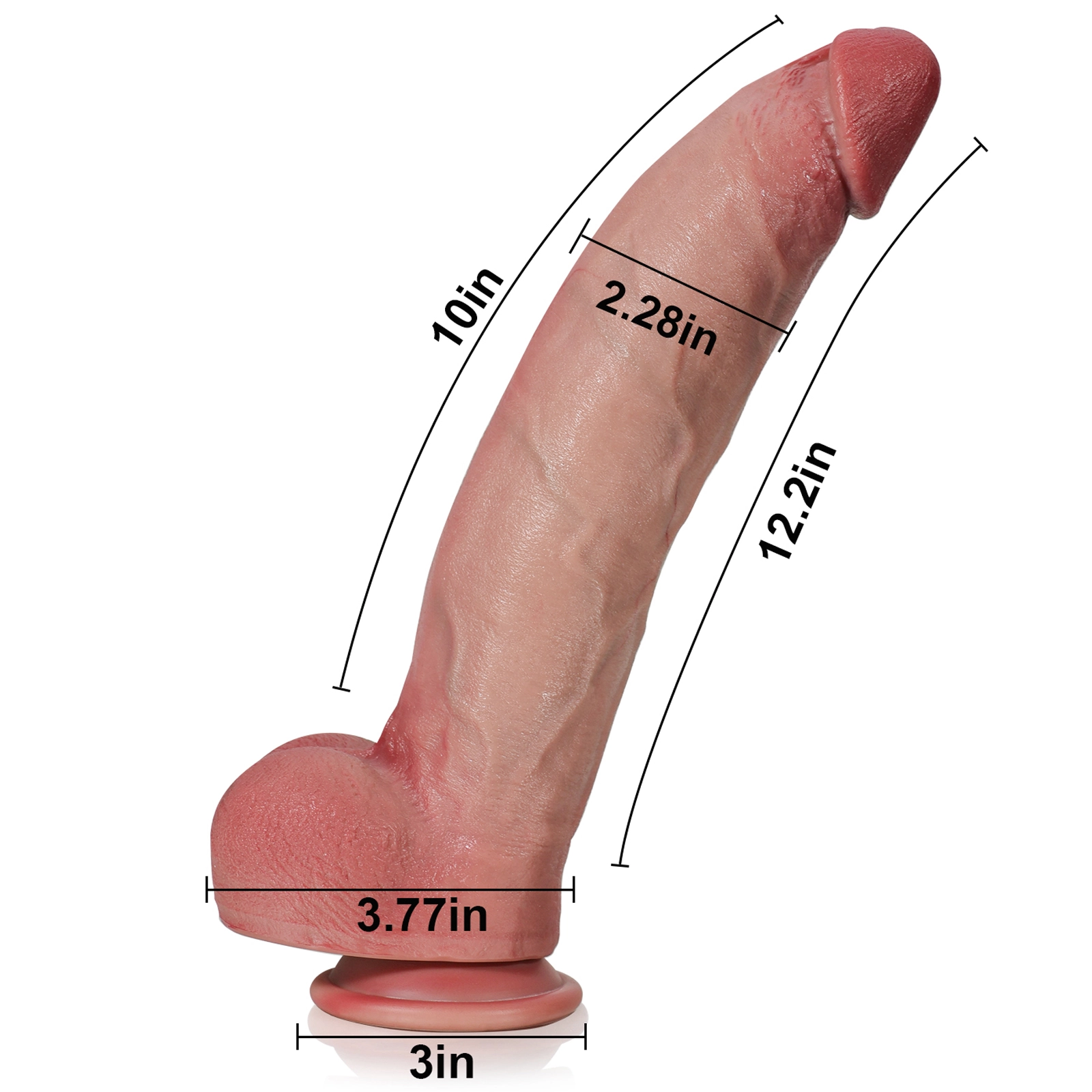 Riesen Anal Realistic Mit Saugnapf Dildo 31cm