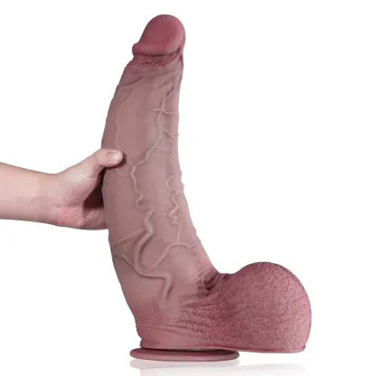 Riesen Dicker Lange Saugnapf Dildo Lebensecht 40.5cm