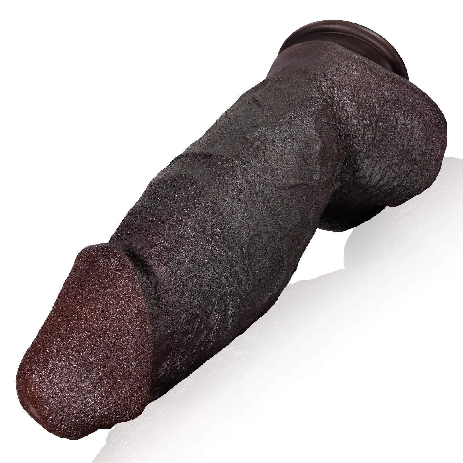 Schwarze Großer Thick Gefühlsechte Silicone Dildos 28cm