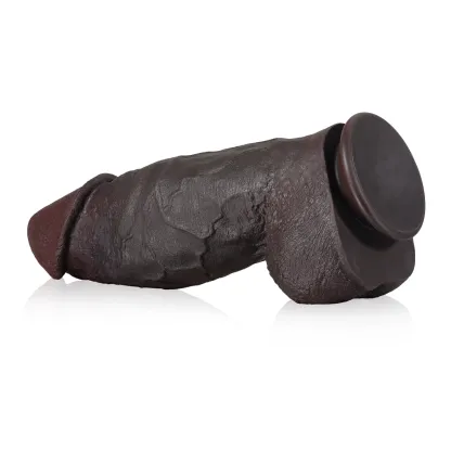 Schwarze Großer Thick Gefühlsechte Silicone Dildos 28cm