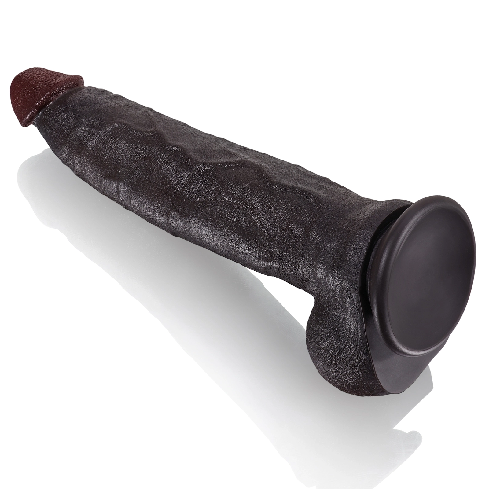 Schwarzer Riesen Saugnapf Silicone Dildo Lebensecht 30.48cm