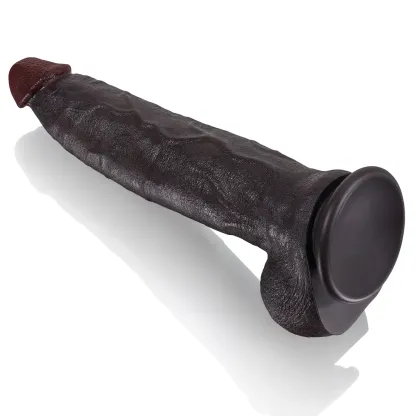 Schwarzer Riesen Saugnapf Silicone Dildo Lebensecht 30.48cm