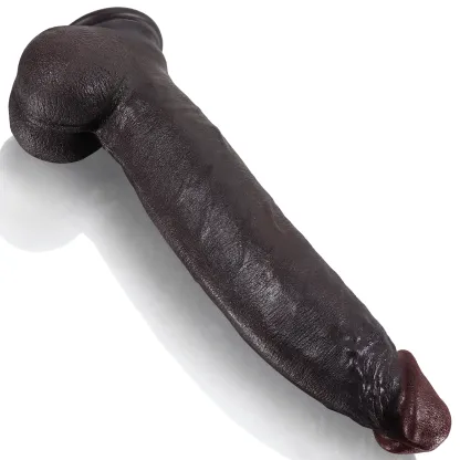 Schwarzer Riesen Saugnapf Silicone Dildo Lebensecht 30.48cm