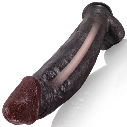 Schwarzer Riesen Saugnapf Silicone Dildo Lebensecht 30.48cm
