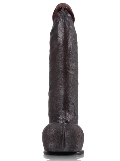 Schwarzer Riesen Saugnapf Silicone Dildo Lebensecht 30.48cm