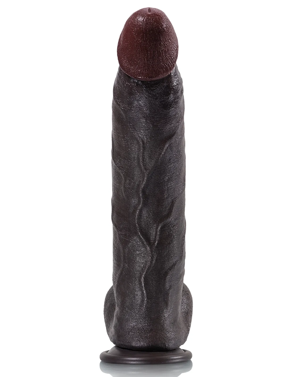 Schwarzer Riesen Saugnapf Silicone Dildo Lebensecht 30.48cm