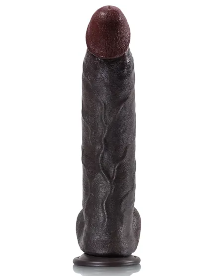Schwarzer Riesen Saugnapf Silicone Dildo Lebensecht 30.48cm