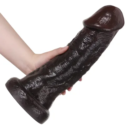 Schwarzer Riesen Thick Langer Dildos Gefühlsecht 32.5cm