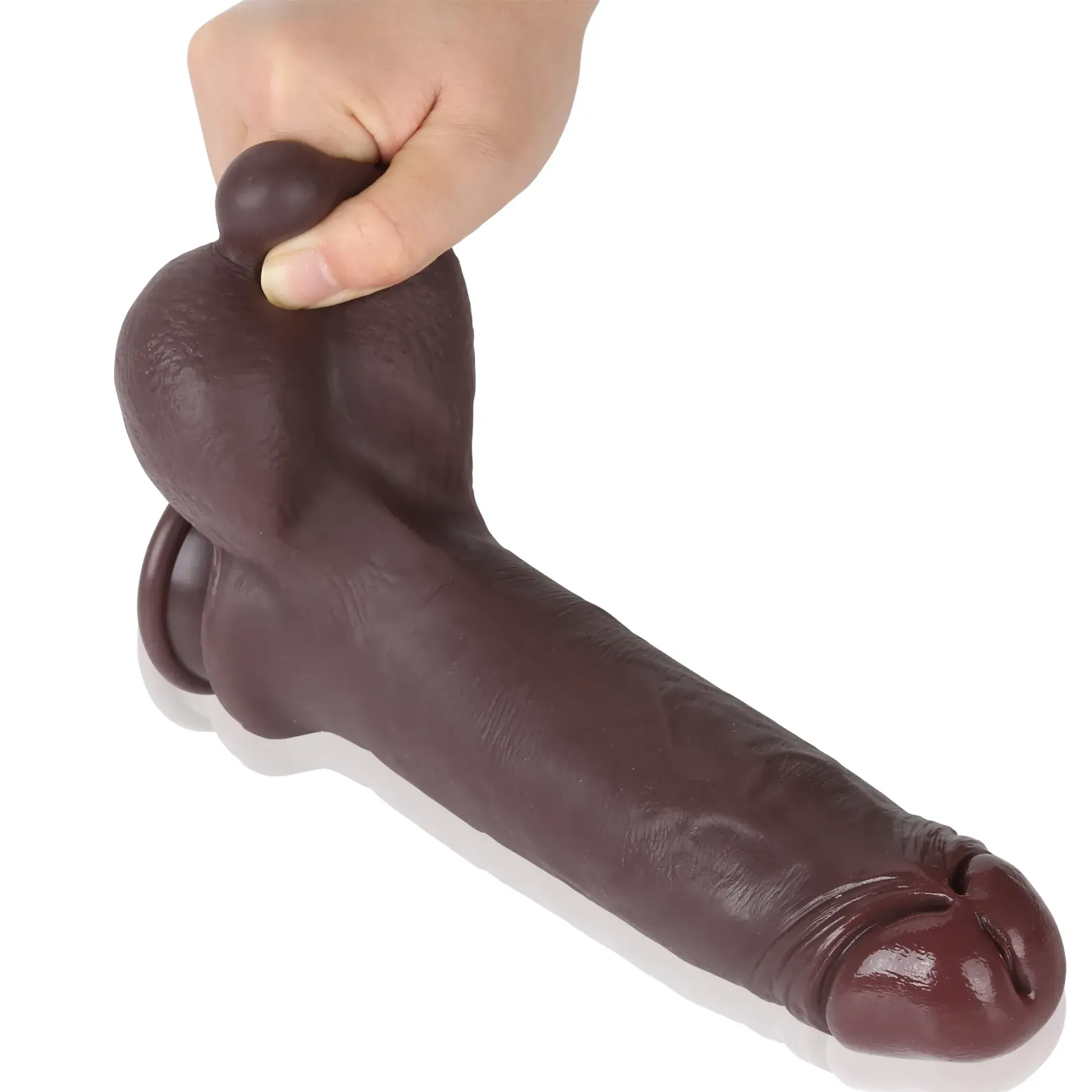 Schwarzer Silikon Dildo Zum Umschnallen