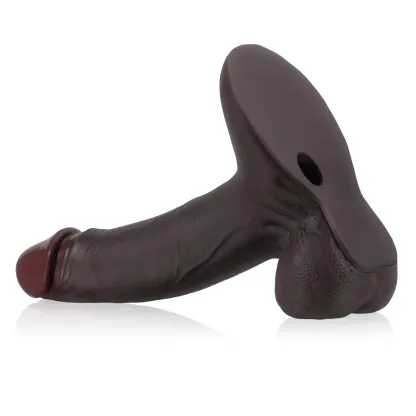 Schwarzer Silikon Für Saugnapf Dildo Mit Kugeln 24cm