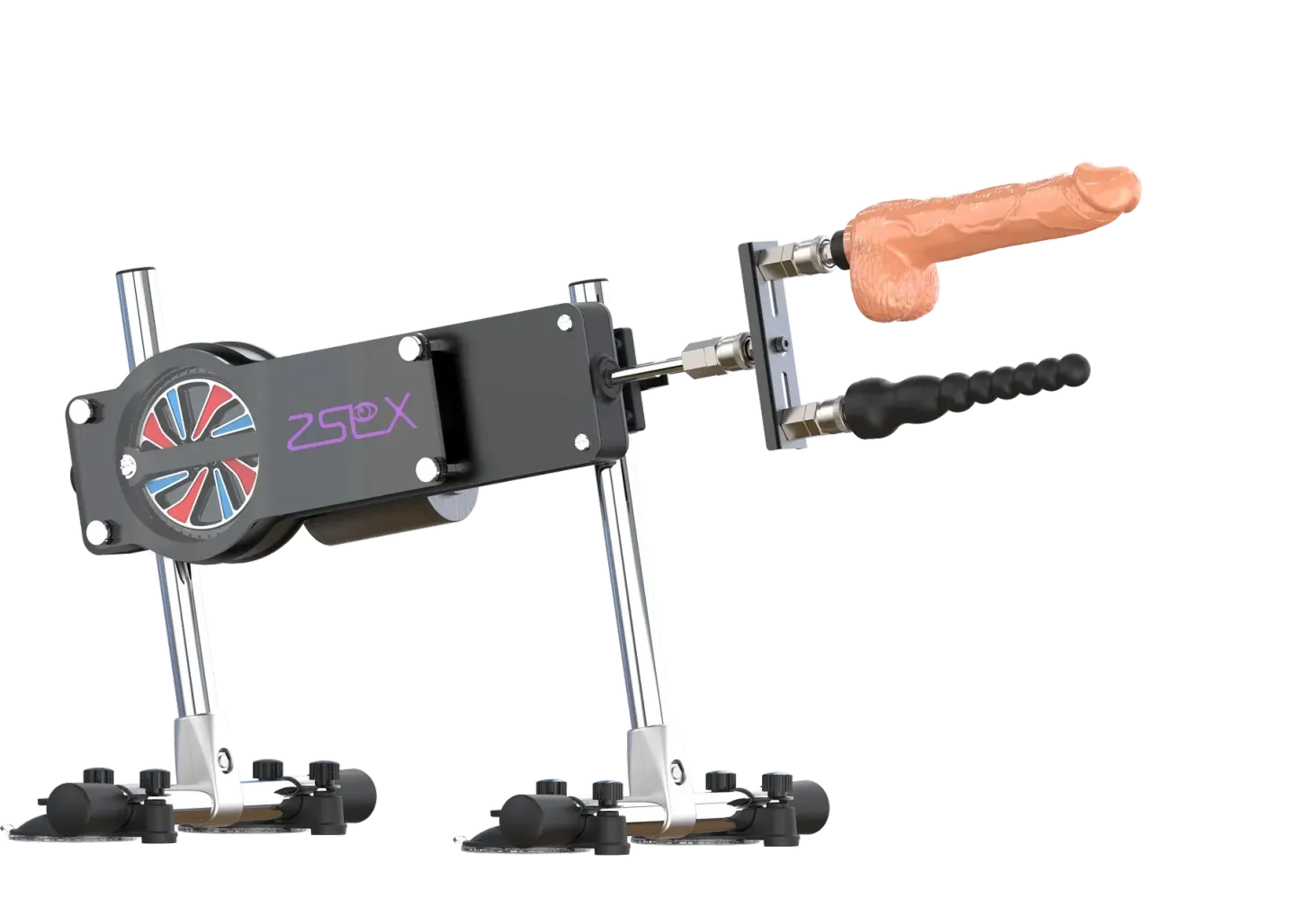 Sexmaschine Doppelköpfig mit Winkel- und Höhenverstellung