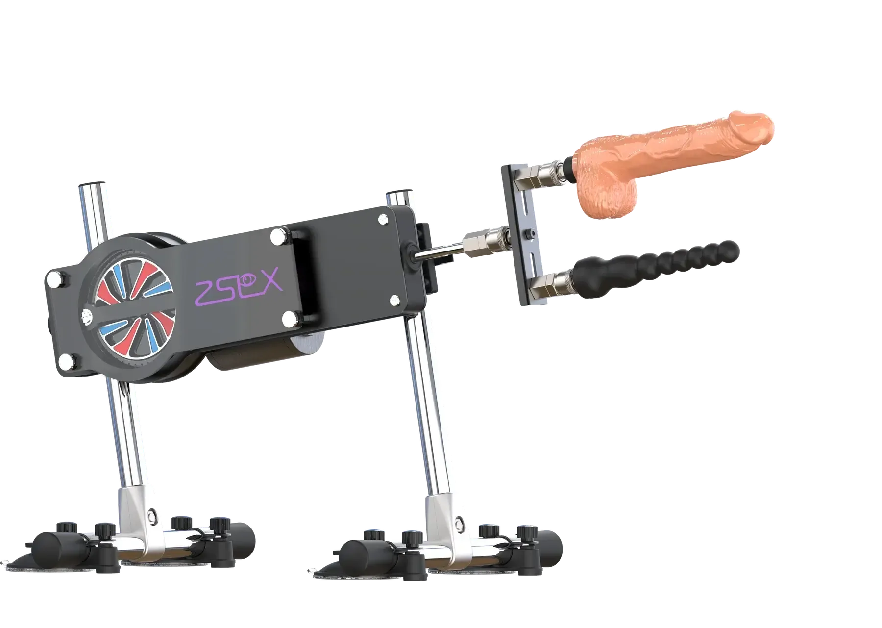 Sexmaschine Doppelköpfig mit Winkel- und Höhenverstellung