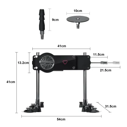 Sexmaschine Doppelköpfig mit Winkel- und Höhenverstellung