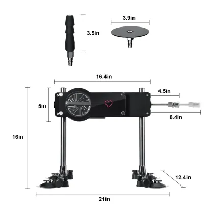 Sexmaschine Doppelköpfig mit Winkel- und Höhenverstellung