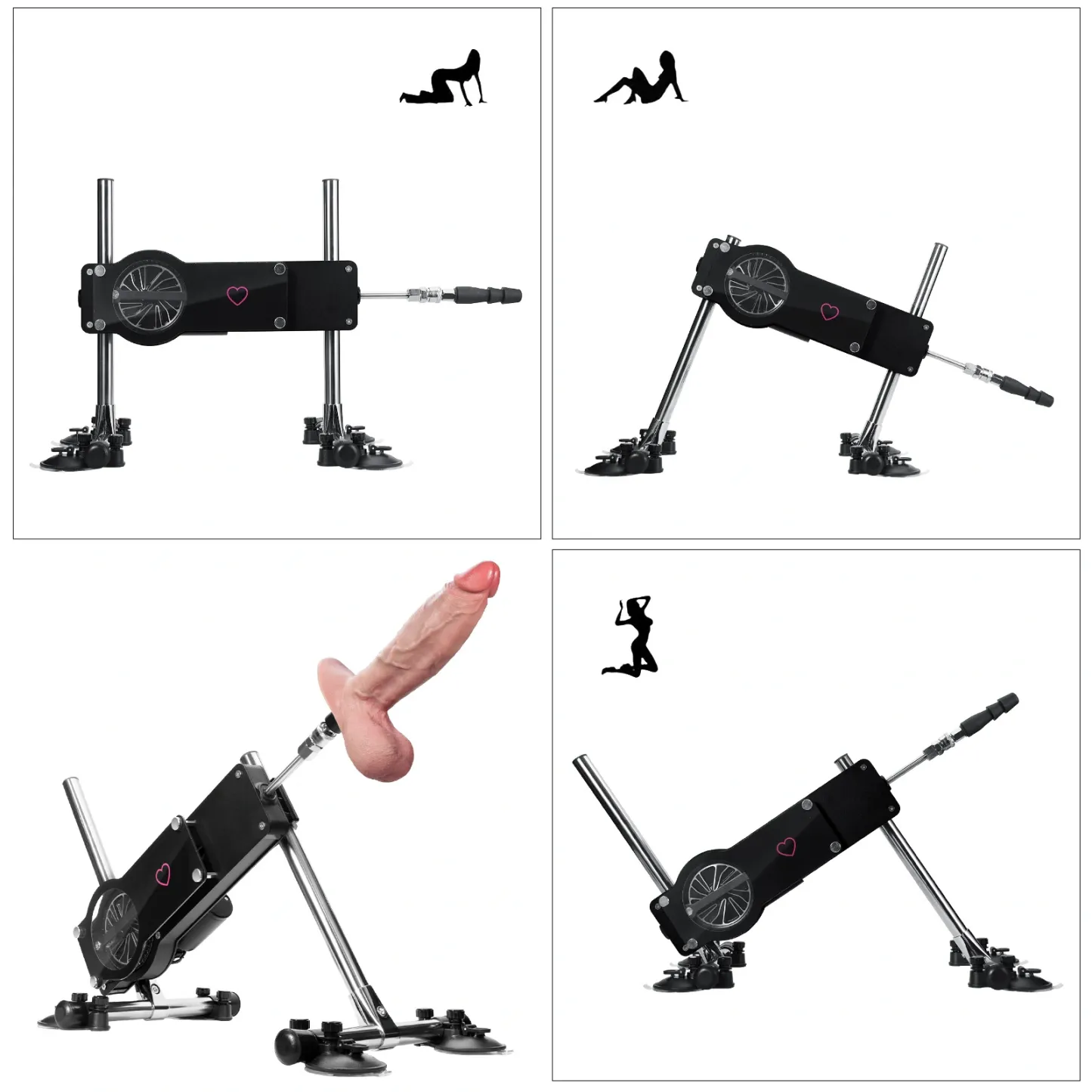 Sexmaschine Doppelköpfig mit Winkel- und Höhenverstellung