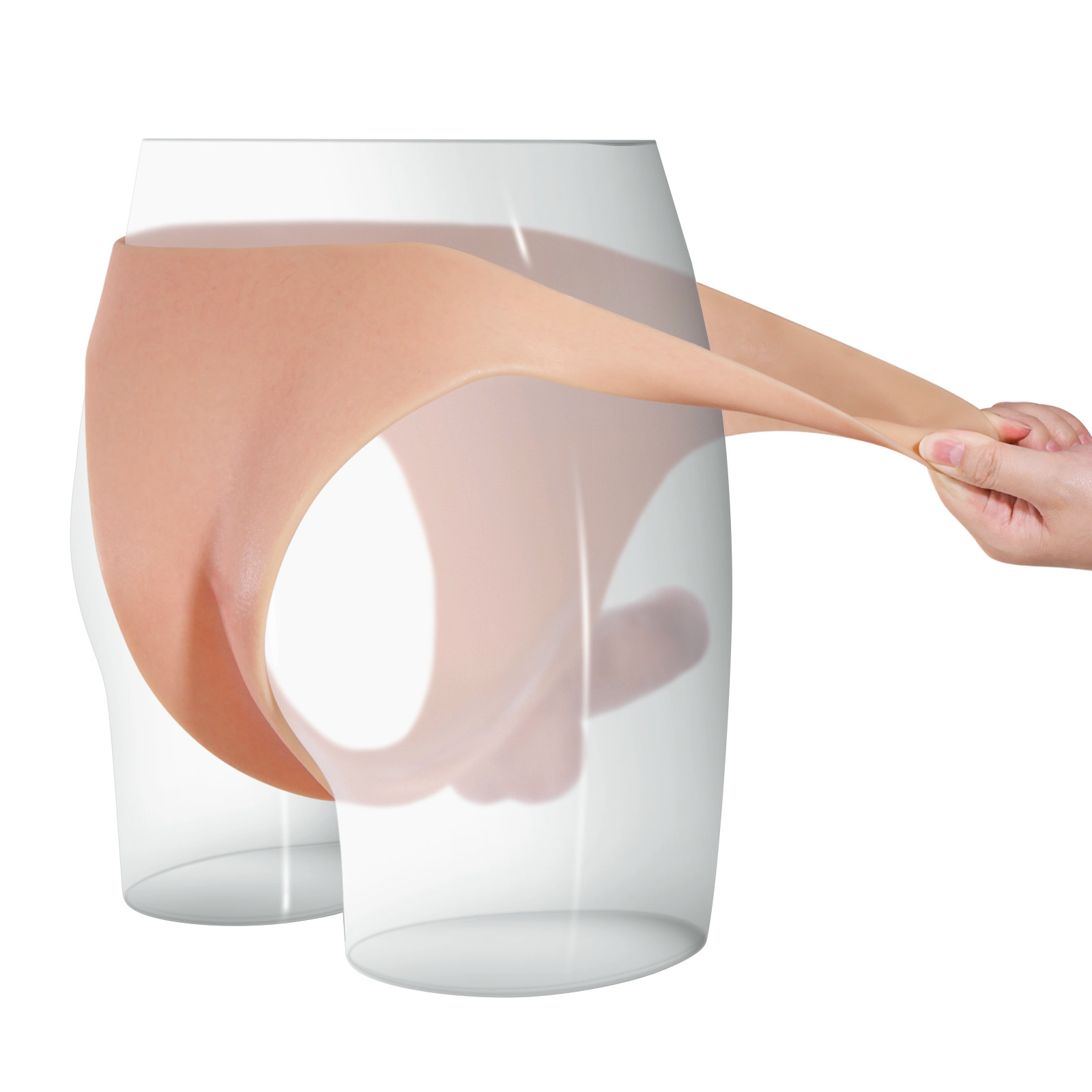 Silikon Umschnall Dildo Beweglich Kugeln