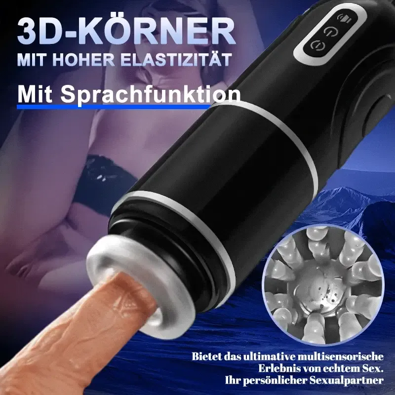 Stoß Rotations Männer Bester Masturbator mit Saugbasis