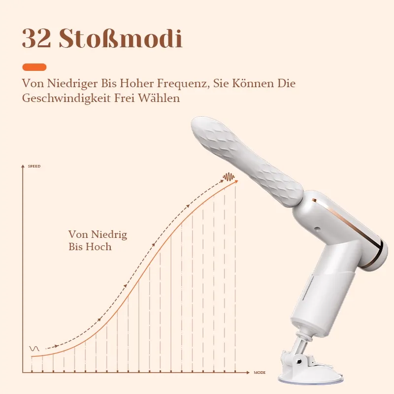 Tragbare Stoß-Sexmaschine mit 4 Massageköpfen