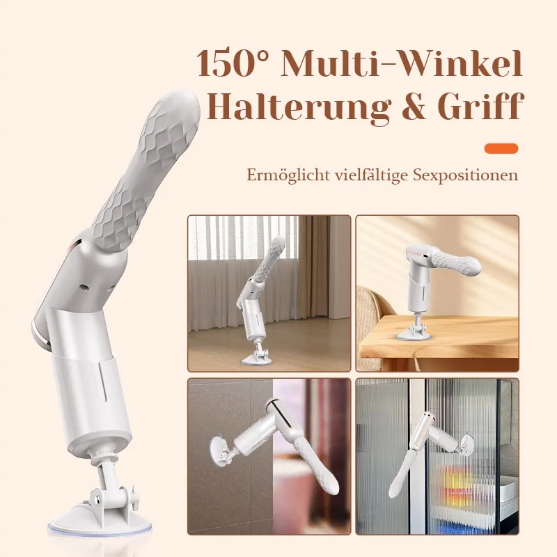 Tragbare Stoß-Sexmaschine mit 4 Massageköpfen