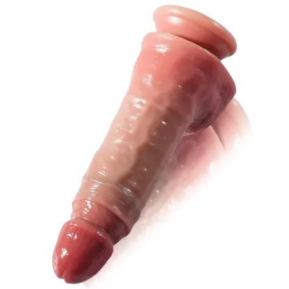 Stoßender Saugnapf Dildo Mit Vibration 20.5cm