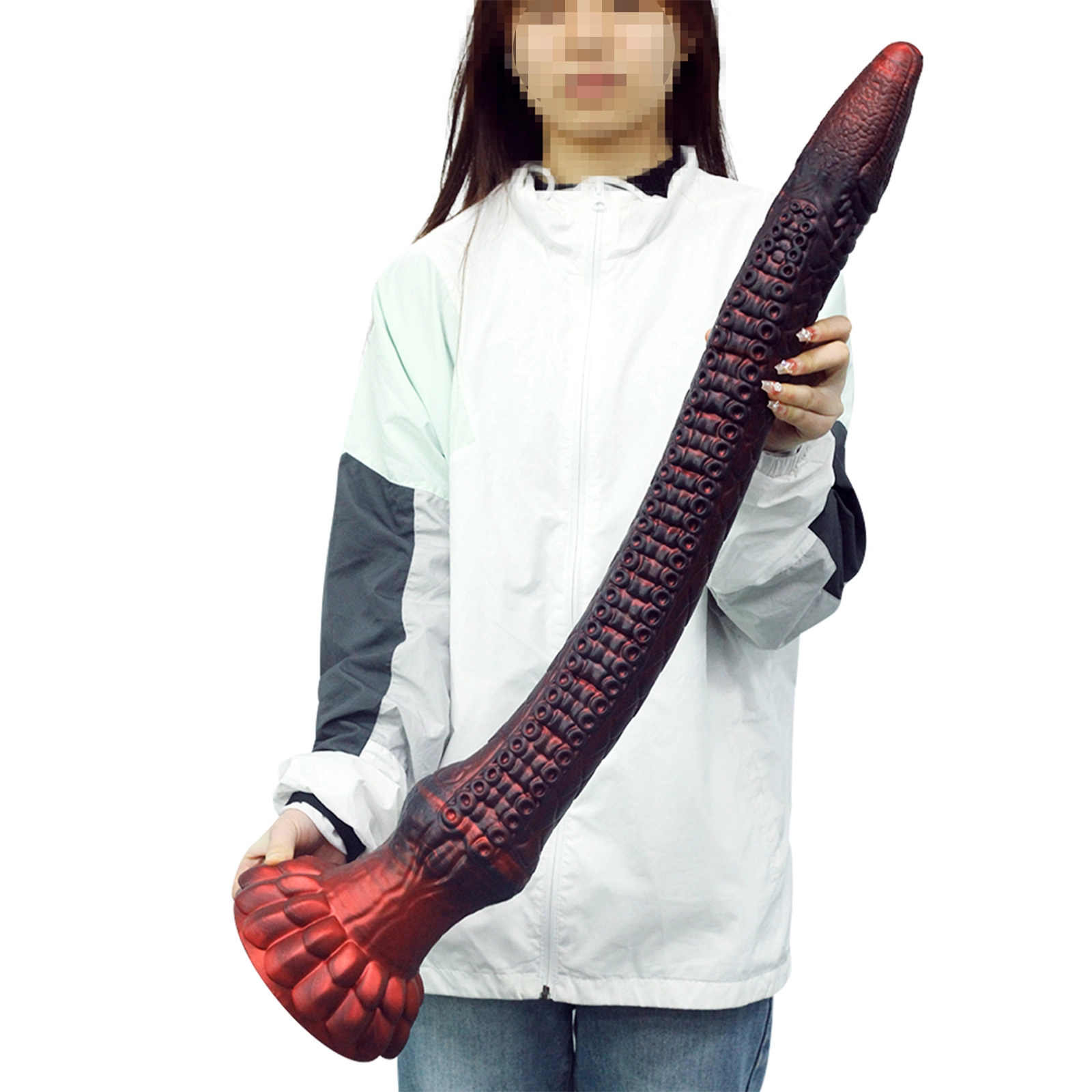 Super Soft Silikon Für Tentakel Monster Fantasie Dildo Mit Saugnapf 41.7cm