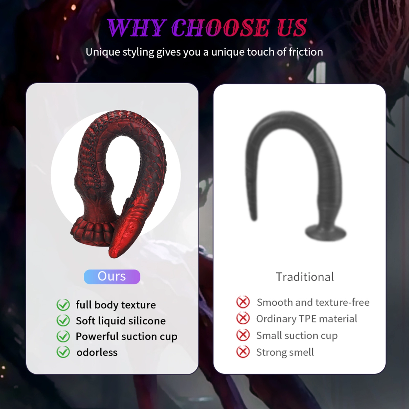 Super Soft Silikon Für Tentakel Monster Fantasie Dildo Mit Saugnapf 41.7cm