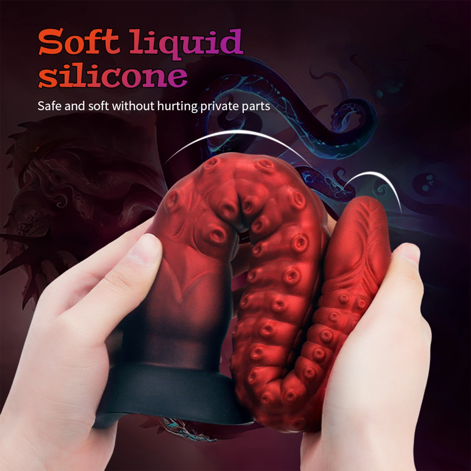 Tentakel Fantasie Silikon Für Dildos Mit Saugnapf 42.7cm