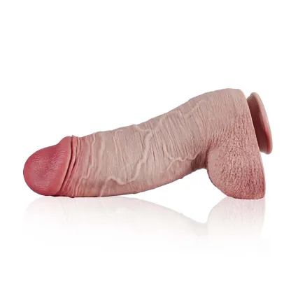 Thick Huge Realistische Lange Silikon Für Dildos Mit Saugfuß 33.5cm