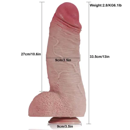 Thick Huge Realistische Lange Silikon Für Dildos Mit Saugfuß 33.5cm