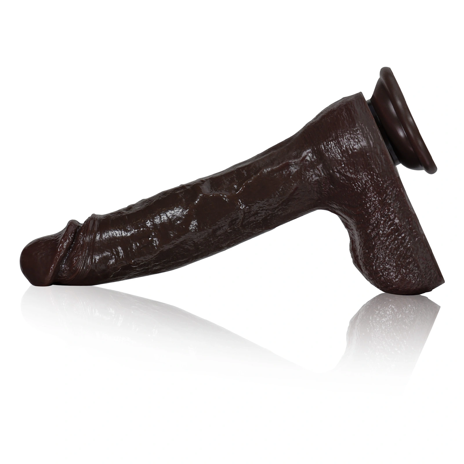Vibrating Schwarze Silikon Für Dildos 25cm