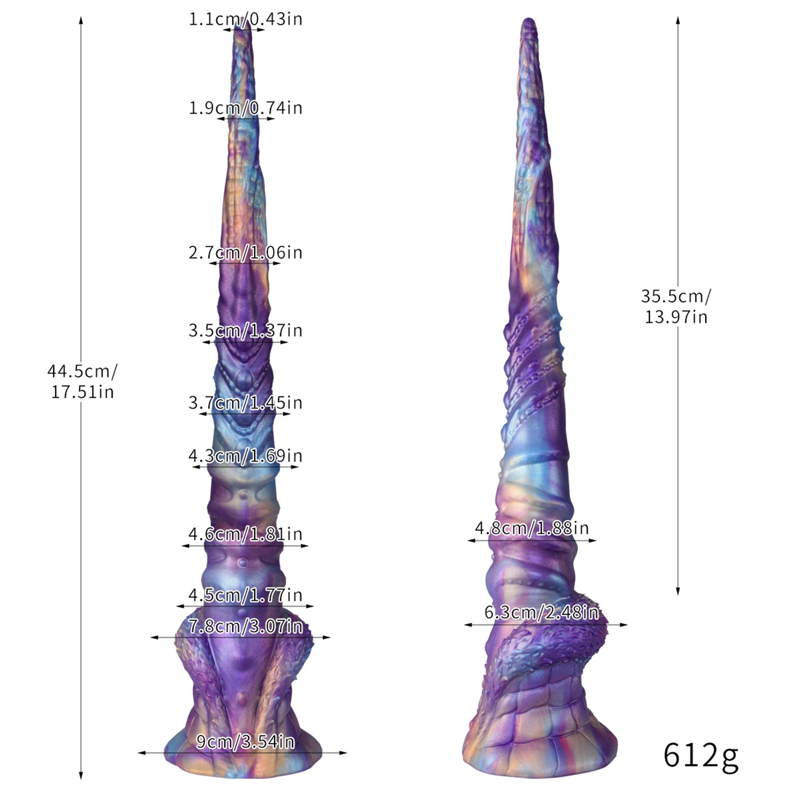 Weicher Tentakel Lange Dildo Mit Saugnapf 44.5cm