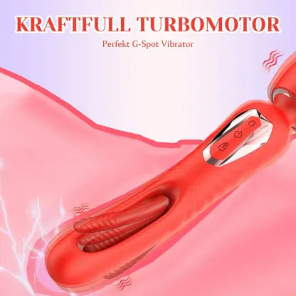 2 I 1 Kraftfull Vibration & Flaxande Trollstavsvibrator