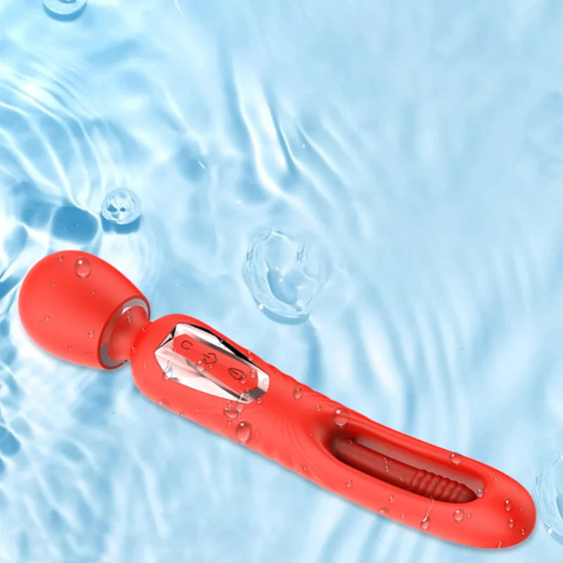 2 I 1 Kraftfull Vibration & Flaxande Trollstavsvibrator